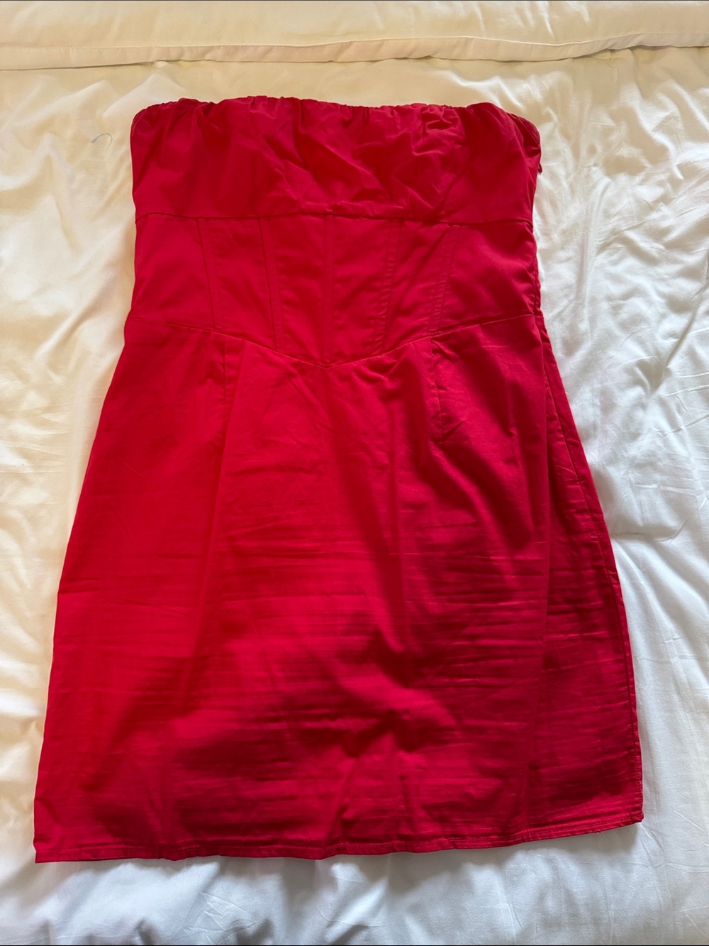 Princess Polly Strapless Red Mini Dress